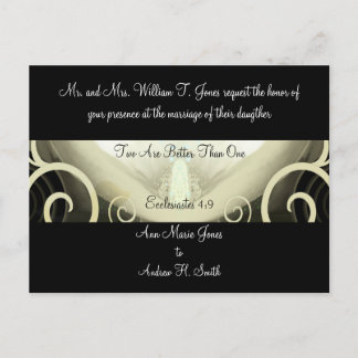 Wedding Invitation Cala Lily Postcard