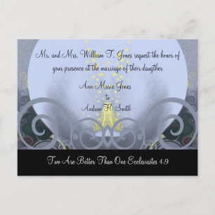 Wedding Invitation Cala Lily Postcard