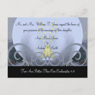 Wedding Invitation Cala Lily Postcard