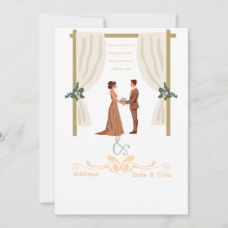 Wedding invitation card