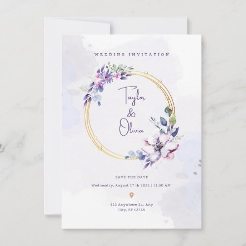 Wedding invitation card 