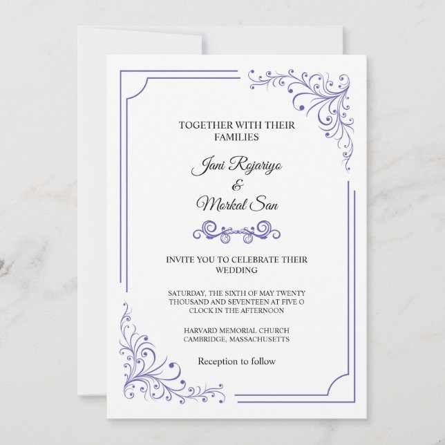 Wedding Invitation Card (Front)