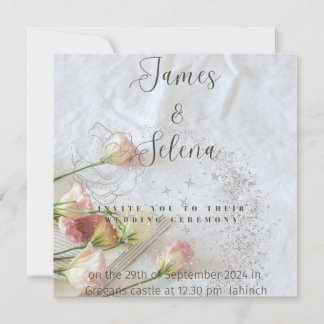 Wedding invitation card