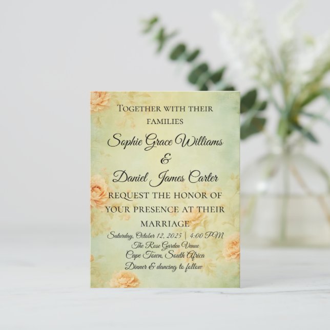 Wedding Invitation card (Standing Front)