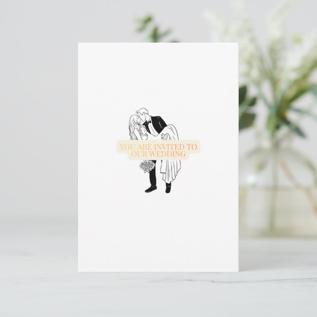 Wedding Invitation Card (Standing Front)