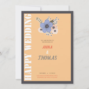Wedding invitation card 