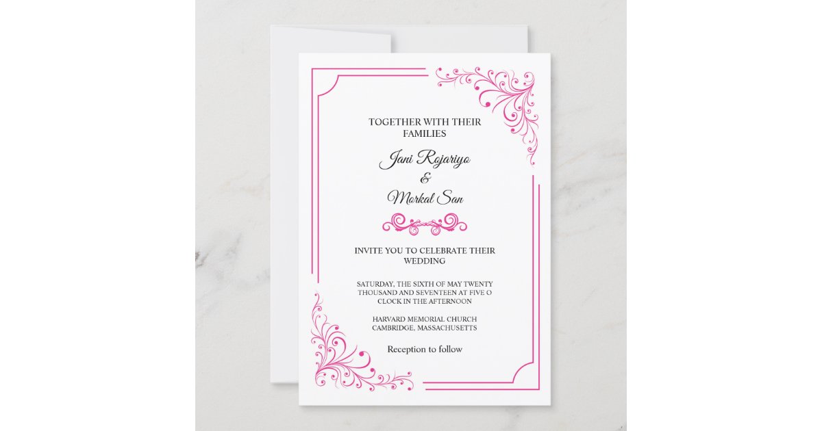Wedding Invitation Card | Zazzle.com