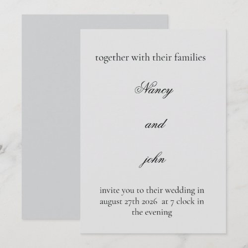 Wedding Invitation Card