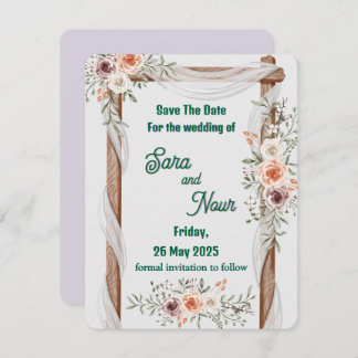 Wedding invitation card