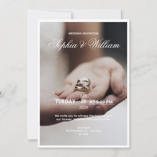 Wedding Invitation card (Front)