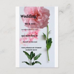 Wedding invitation card