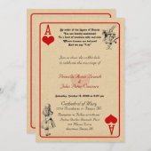 Wedding Invitation card "Alice in Wonderland"As5x7 (Front/Back)