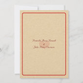 Wedding Invitation card "Alice in Wonderland"As5x7 (Back)