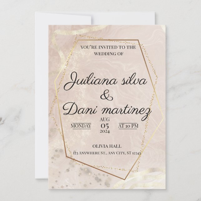 WEDDING INVITATION CARD DESIGN (Front)