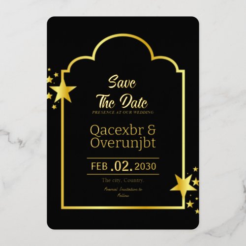 Wedding invitation card save the date