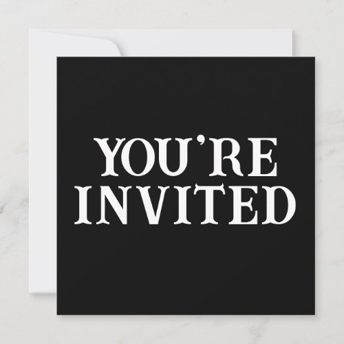 Wedding Invitation Card Template Black and White 