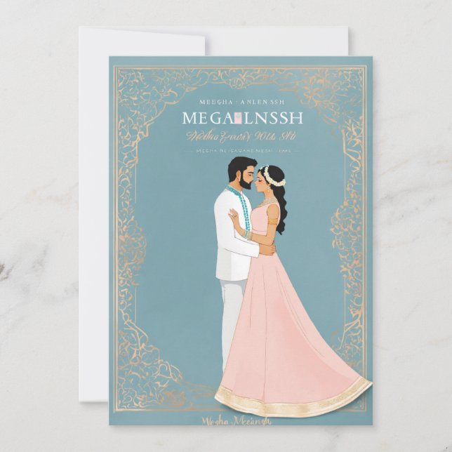 wedding invitation cards (Front)