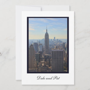 Wedding Invitation: Classic NYC skyline #001 Invitation