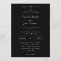 Wedding invitation, classical, stylised,monogram