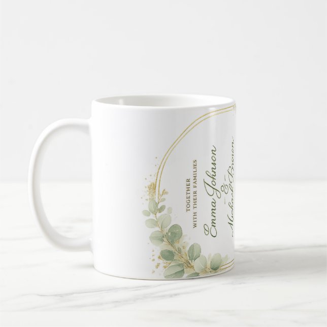 wedding invitation coffee mug (Left)