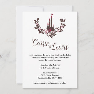 Wedding Invitation Collection Castle Fairy Tale