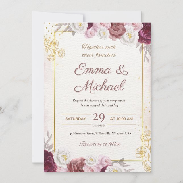 Wedding invitation couple  (Front)