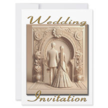 Wedding Invitation Couple at the Archway