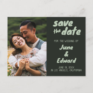 Wedding Invitation Custom Photo SAVE the DATE Card
