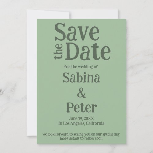 Wedding Invitation Custom Photo SAVE the DATE Card