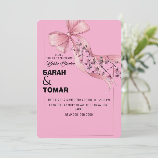 Wedding Invitation Customizable Video Template (Standing Front)