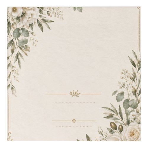 Wedding Invitation Elegant European Botanical  Acrylic Print