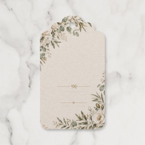 Wedding Invitation Elegant European Botanical Foil Gift Tags