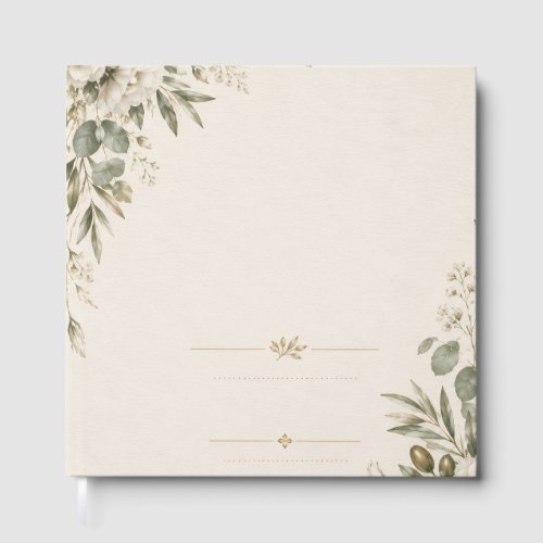 Wedding Invitation Elegant European Botanical Foil Guest Book