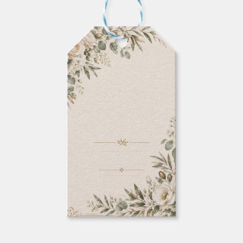 Wedding Invitation Elegant European Botanical Gift Tags