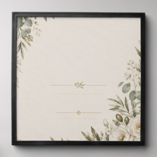 Wedding Invitation Elegant European Botanical Peel And Stick Photo Tile