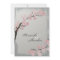 Wedding Invitation - Elegant Grey Cherry Blossom