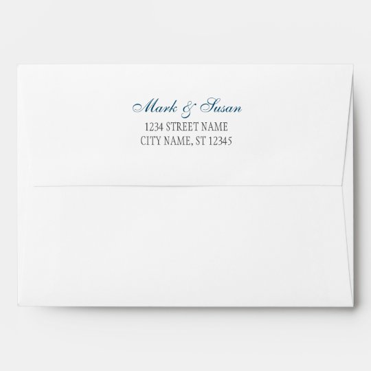 Wedding invitation envelop 5 25 x 7 25 envelope zazzle