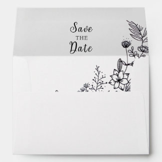 Wedding invitation envelope