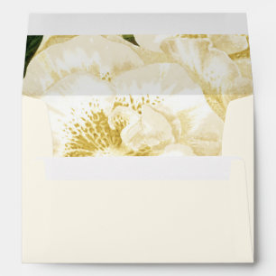 Wedding Invitation Envelope *Golden Blooms*