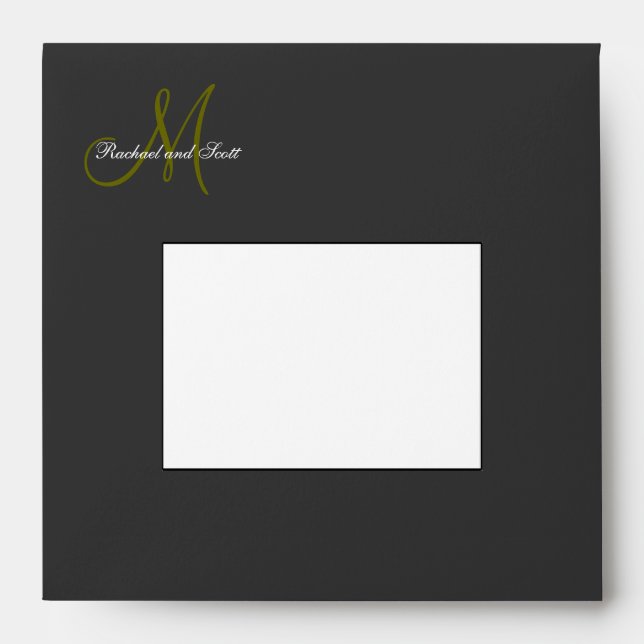 Wedding Invitation Envelopes Address White (Front)