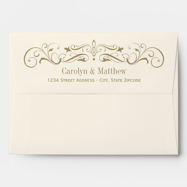 Wedding Invitation Envelopes | Antique Flourish