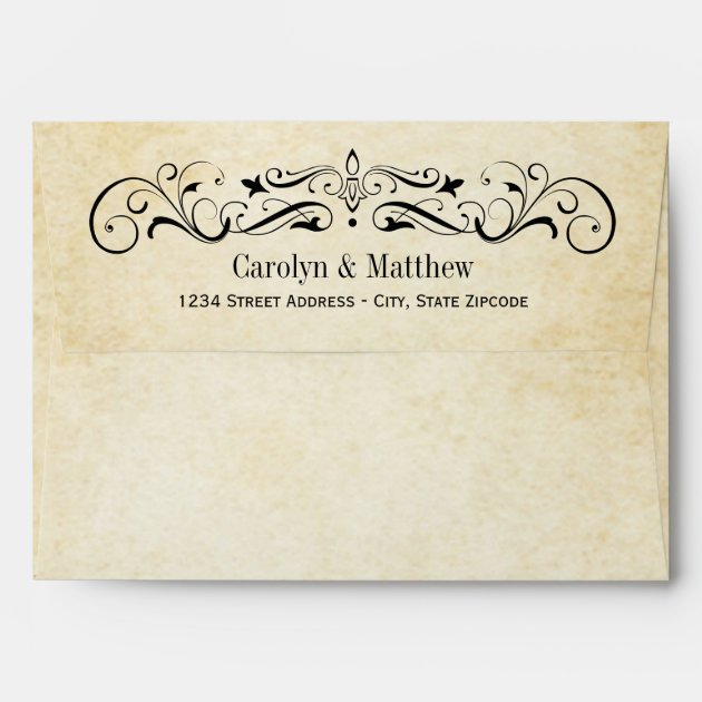 Wedding Invitation Envelopes | Vintage Flourish