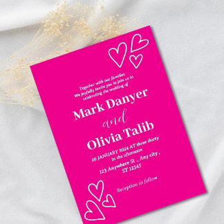 Wedding Invitation | Floral Romantic Wedding Card 