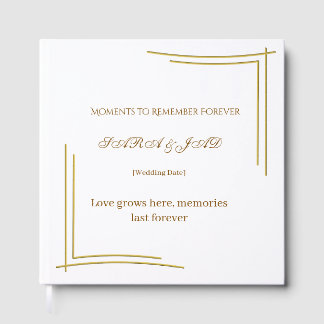 wedding invitation foil guest book