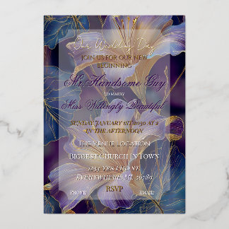 Wedding Invitation Foil Invitation