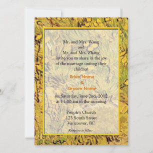 wedding invitation from bride and groom's parents.