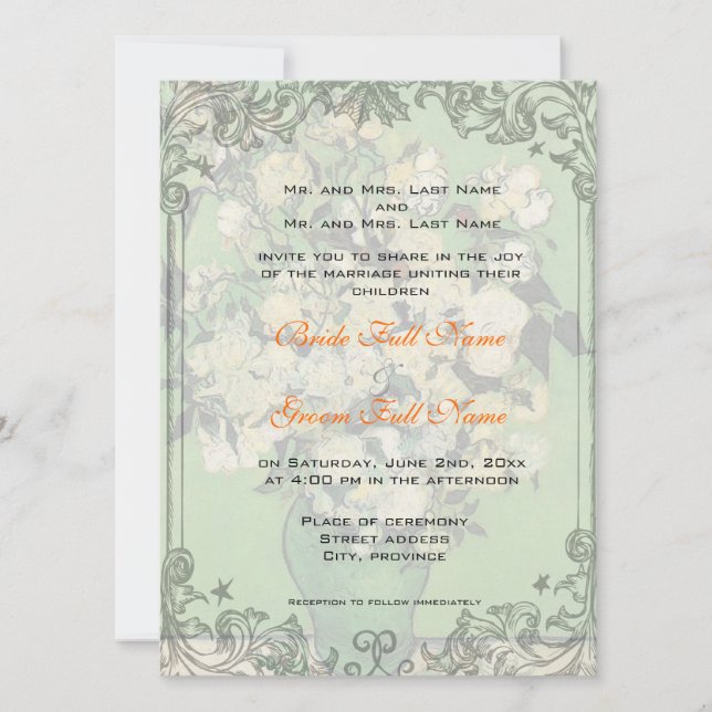 Wedding invitation from bride and groom's parents (Front)