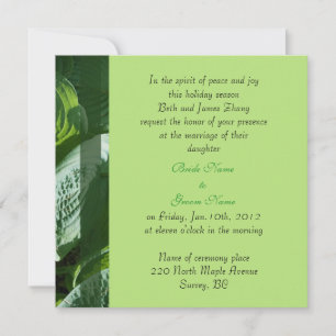 wedding invitation from bride's parents