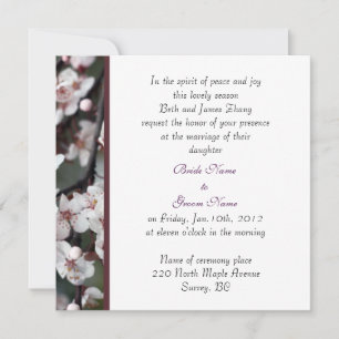 wedding invitation from bride's parents