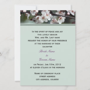 wedding invitation from bride's parents